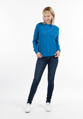 MYMO Pullover 'Blonda' in Blau