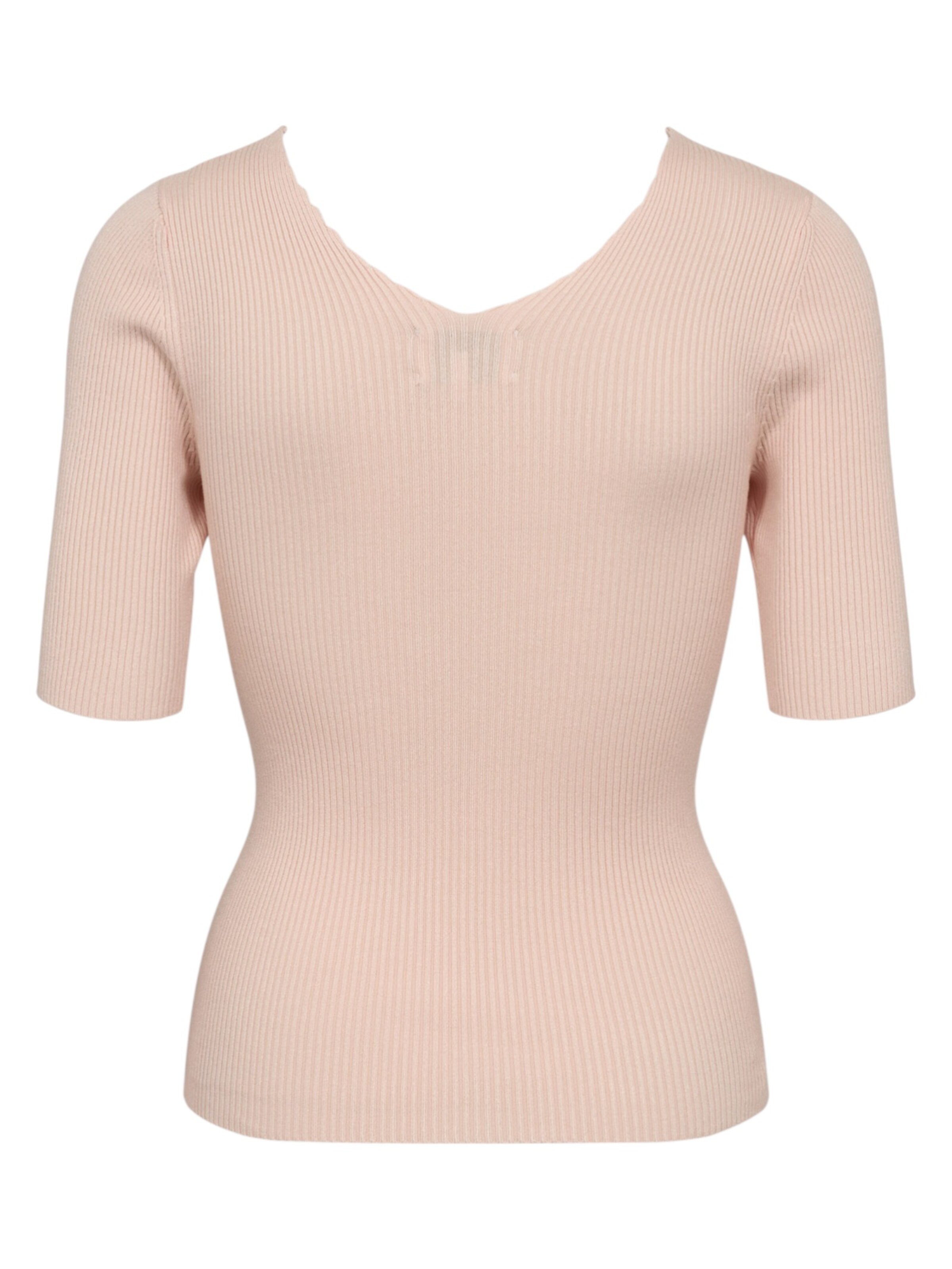 NÜMPH 3/4 Ärmel-Strickpullover 'NUAYELET SS PULLOVER CROPPED' in Pink