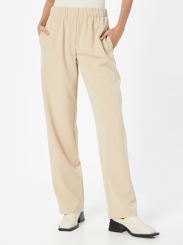 Loosefit Pantalon 'LEEROY' minimum en beige : devant