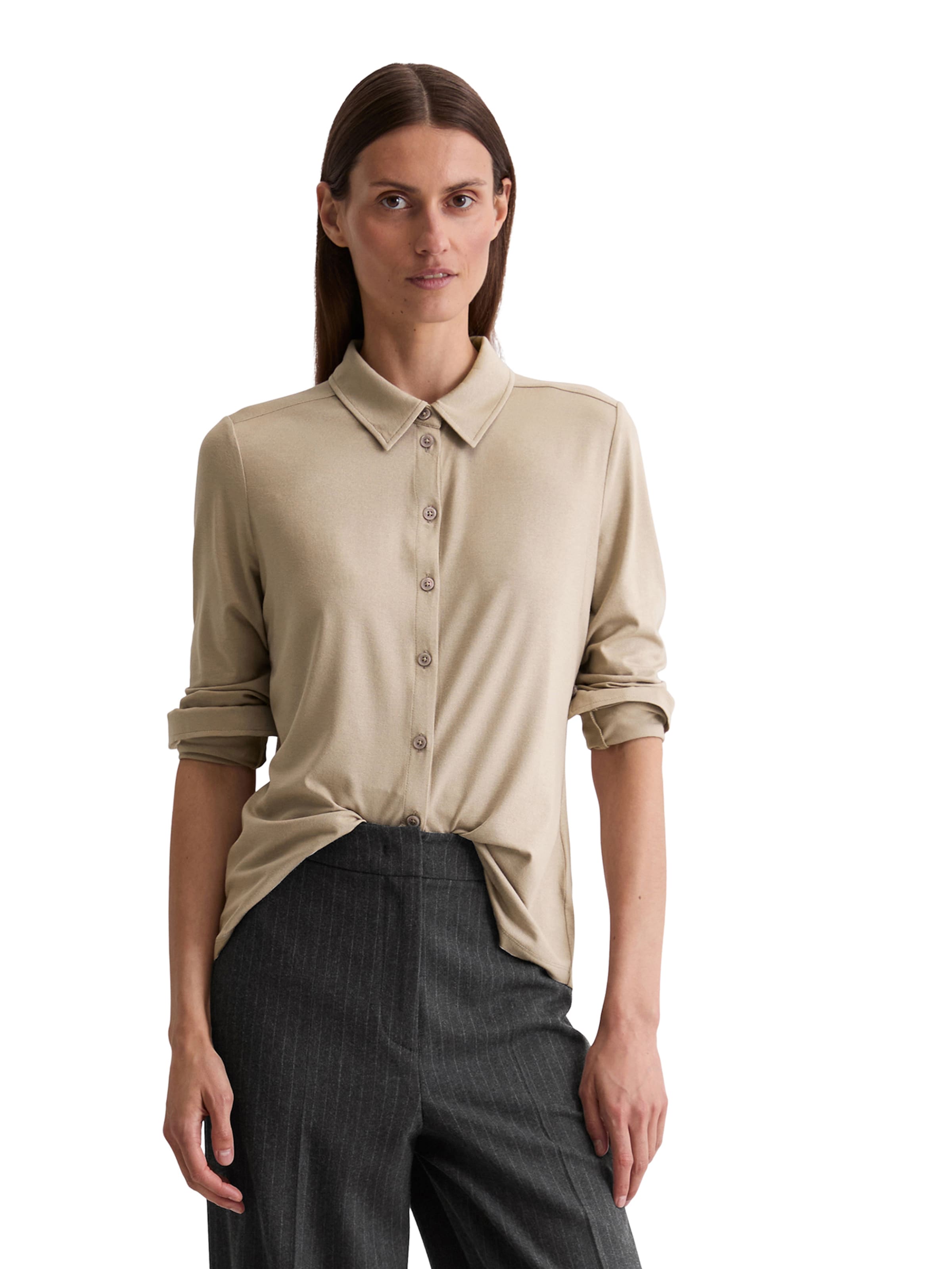 Chemisier Marc O'Polo en beige : devant