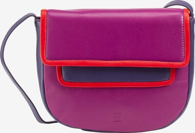 DuDu Sac à bandoulière en violet foncé / fuchsia / rouge clair, Vue avec produit