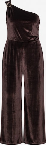 Ulla Popken Jumpsuit in Brown: front