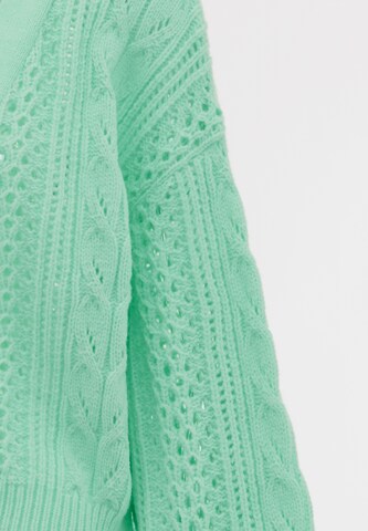 aleva Knit Cardigan in Green