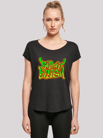 F4NT4STIC Shirt 'Billie Eilish' in Zwart: voorkant