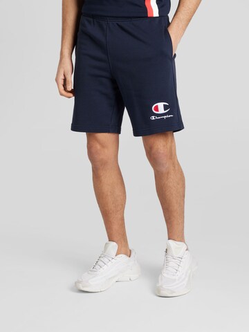 Champion Authentic Athletic Apparel Regular Broek 'Legacy' in Blauw: voorkant