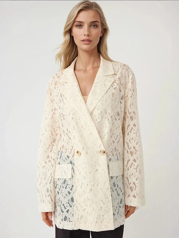Hiccup Blazer in Beige: Vorderseite