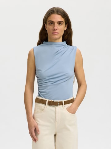SELECTED Blouse in Blue: front