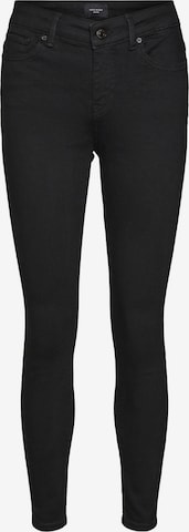 VERO MODA - Skinny Vaquero 'Peach' en negro: frente