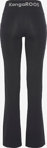 KangaROOS Boot cut Workout Pants in Black