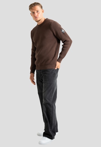 Lonsdale London Sweter w kolorze brązowy