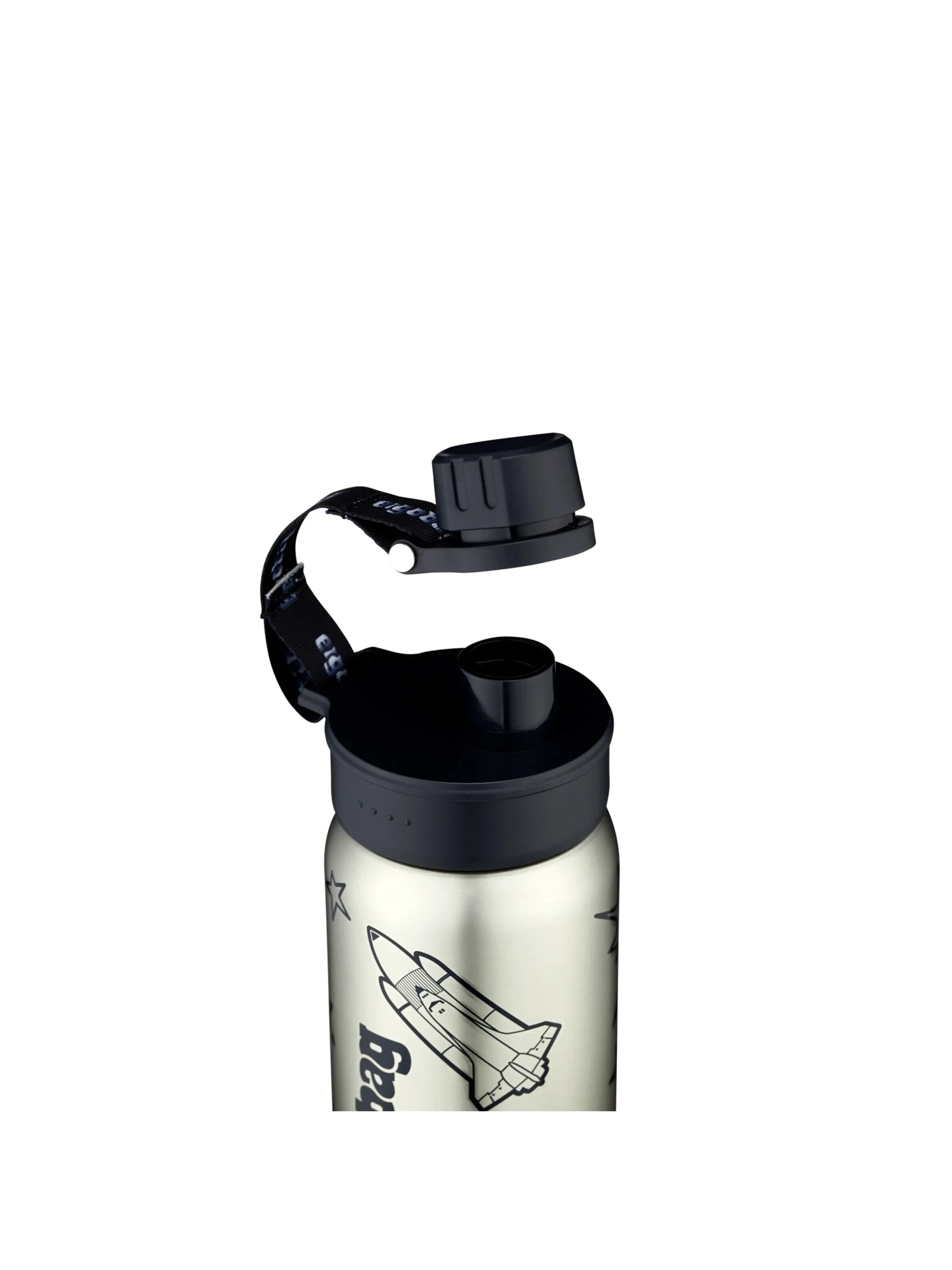 ergobag Trinkflasche 'Trinkflasche Edelstahl Trinkflasche'‌‌‌‌‌‌‌ in Schwarz