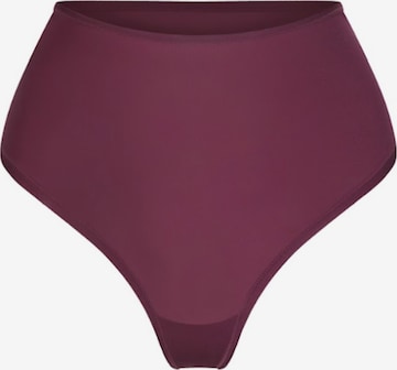 cfab (formerly creamy fabrics) Slip 'Hight-Waist Tanga' in Rood: voorkant