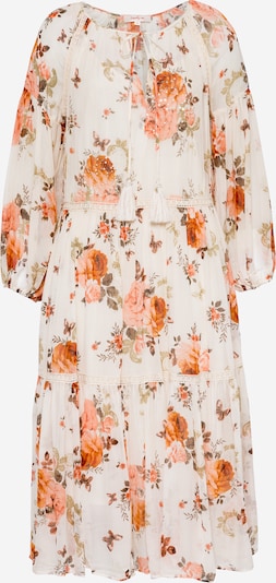 Rochie 'SANTANDER' Derhy pe ecru / pământiu / oliv / portocaliu / corai, Vizualizare produs