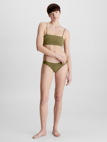 Calvin Klein Swimwear Bandeau Bikini Top in Green