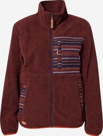 Jachetă  fleece 'Arkta' de la Iriedaily pe roșu: față