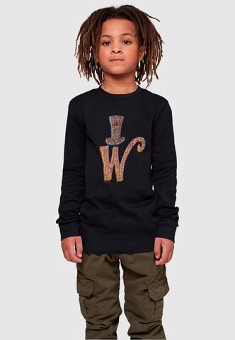 ABSOLUTE CULT Shirt 'Willy Wonka' in Schwarz: predná strana