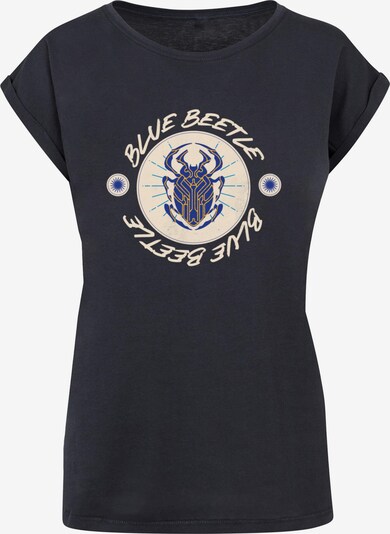 ABSOLUTE CULT T-shirt 'Blue Beetle - Swirls' en beige / bleu marine / turquoise / bleu nuit, Vue avec produit