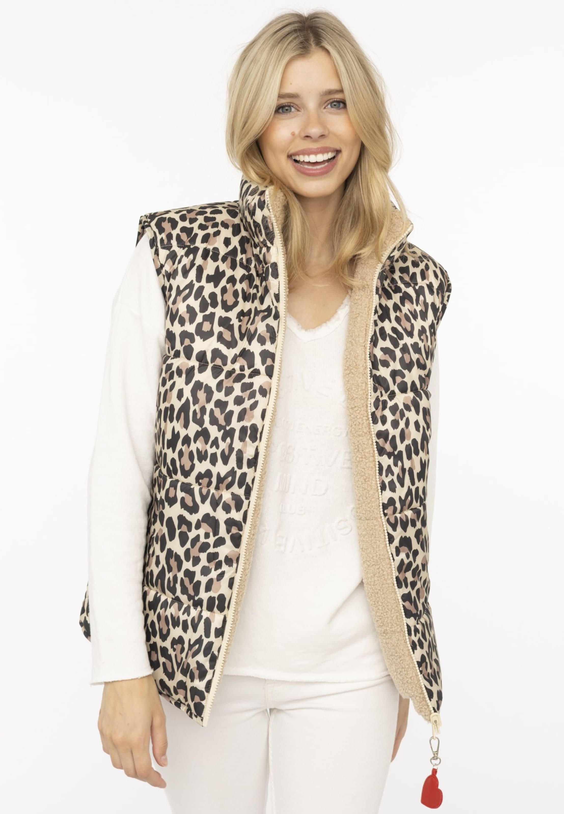 Zwillingsherz Vest 'leo Teddy' in Beige