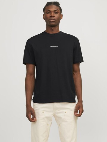 JACK & JONES Shirt 'ARUBA LANDSCAPE' in Black: front