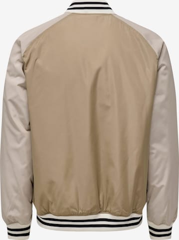 Veste mi-saison 'Chris' Only & Sons en beige