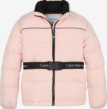 Calvin Klein Jeans Tussenjas in Roze: voorkant