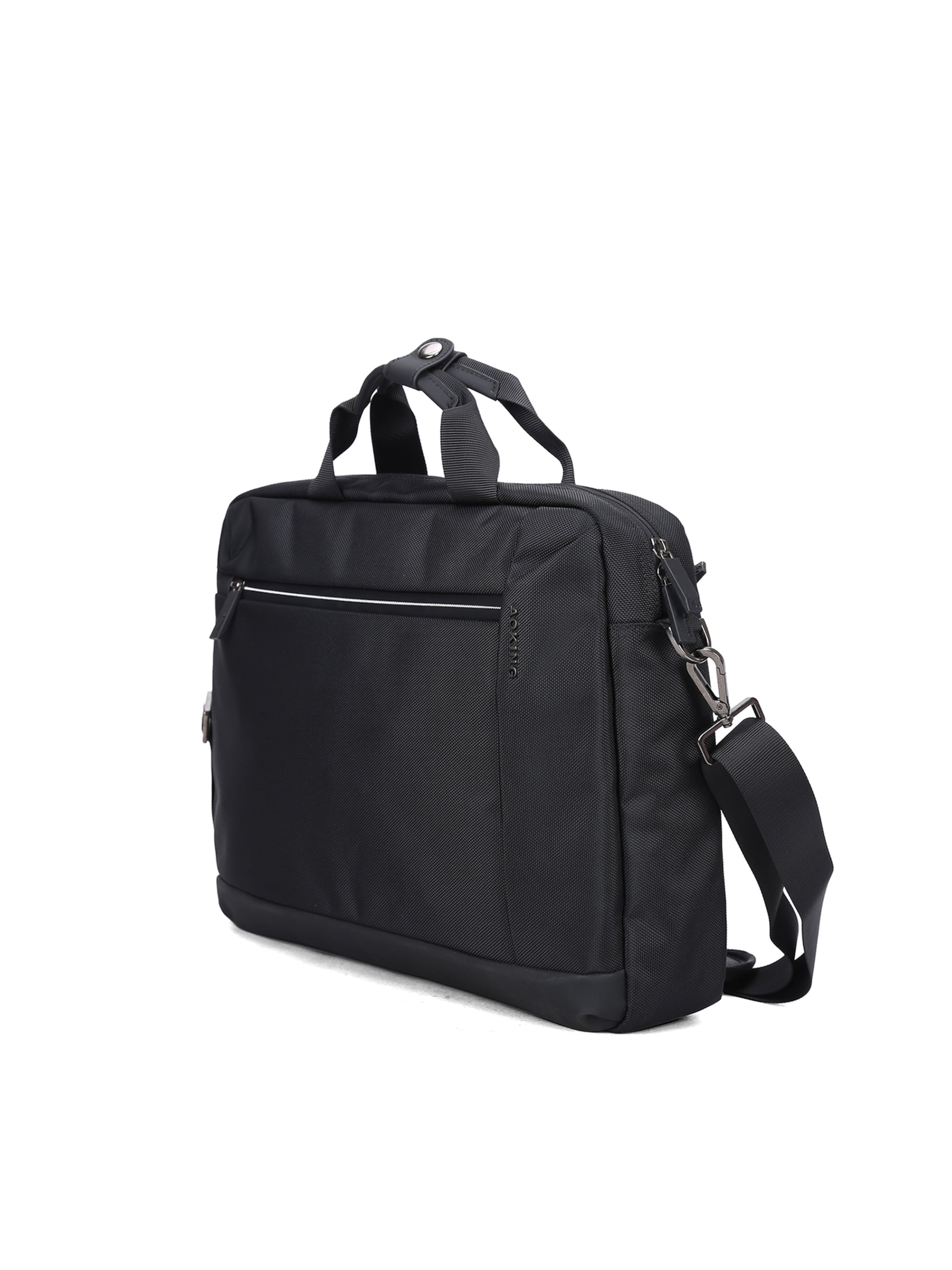 Aoking Briefcase in Black: front