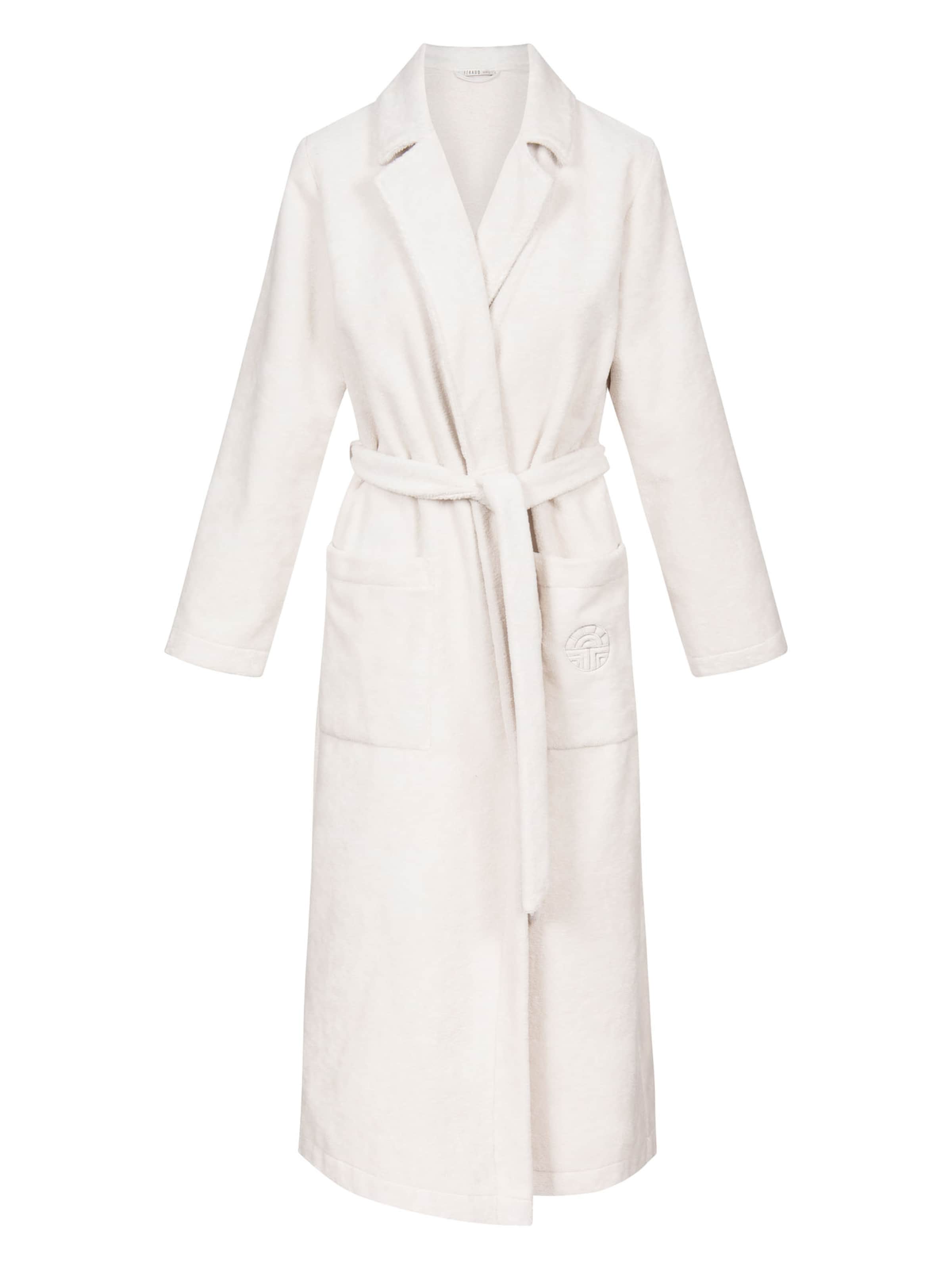 FÉRAUD PARIS Short Bathrobe ' Spa  ' in Beige: front