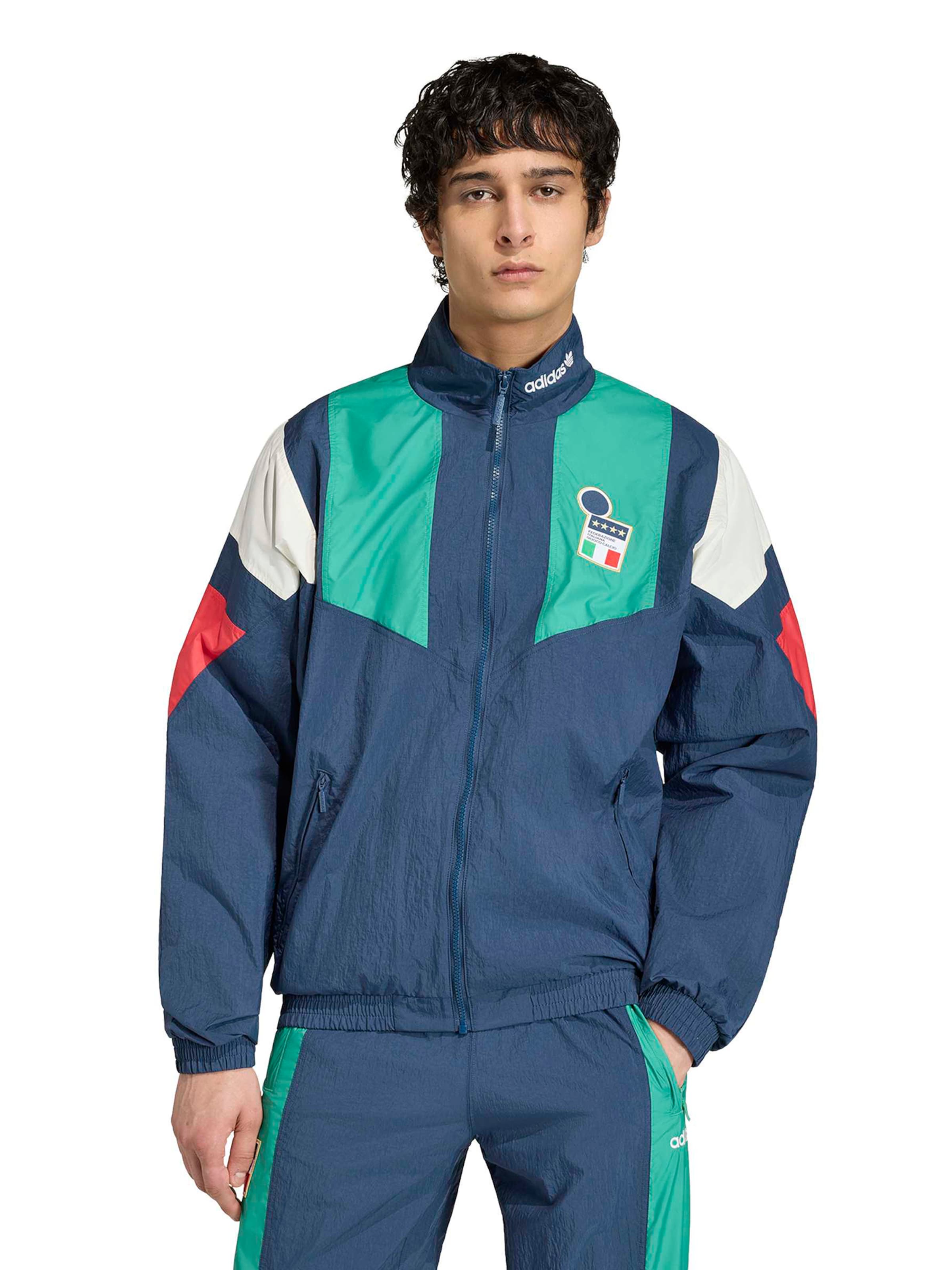 ADIDAS PERFORMANCE Sportovní bunda 'FIGC EQT' – modrá: přední strana