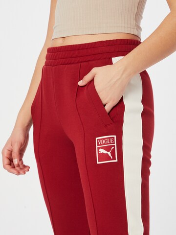 Regular Pantalon PUMA en rouge