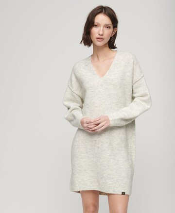 Superdry Knitted dress in Grey: front