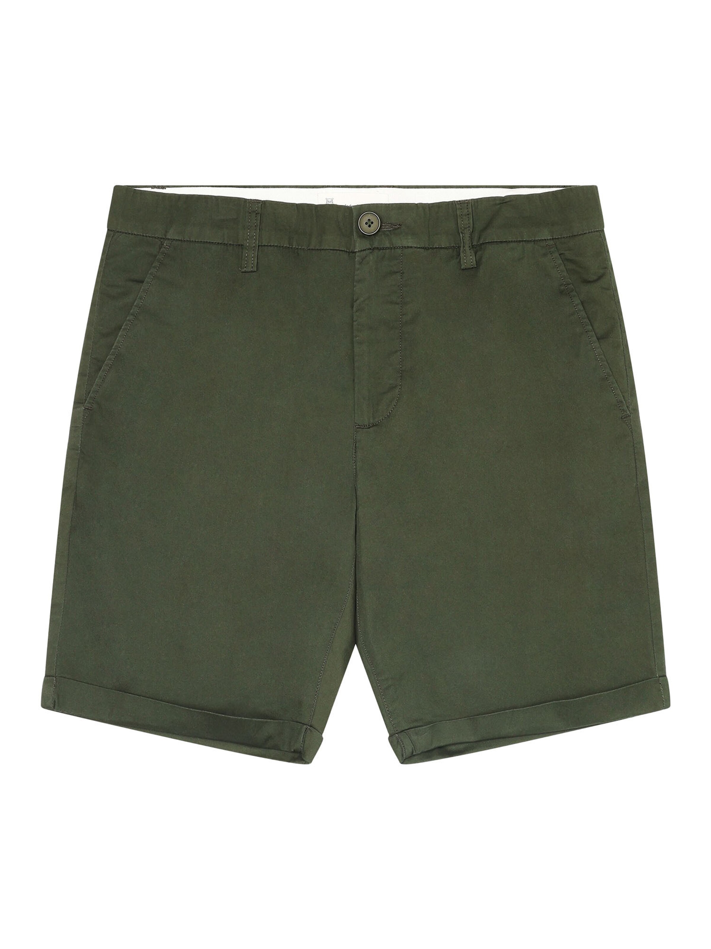 KnowledgeCotton Apparel Shorts 'Chuck' in Grün: Vorderseite