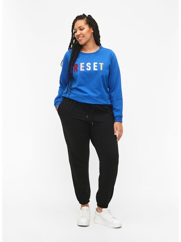 Zizzi Sweatshirt in Blauw