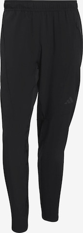 ADIDAS PERFORMANCE Slimfit Spodnie sportowe 'D4T' w kolorze czarny: przód