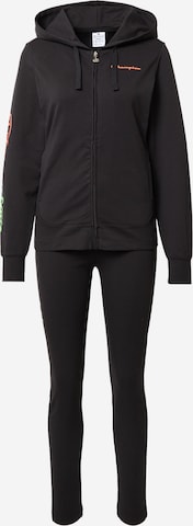 Champion Authentic Athletic Apparel Sweat suit in Black: front