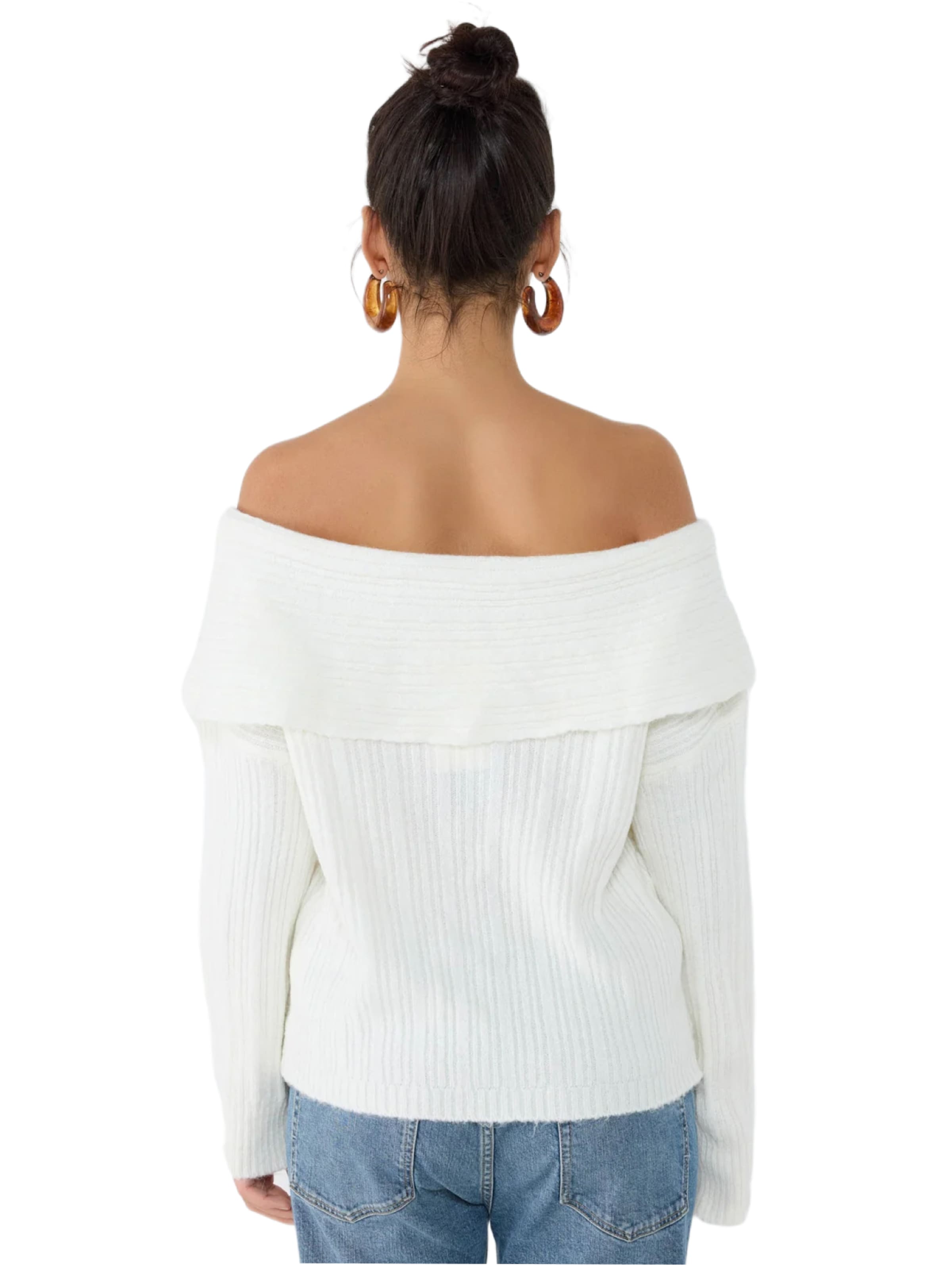 No Matter What Sweater in White