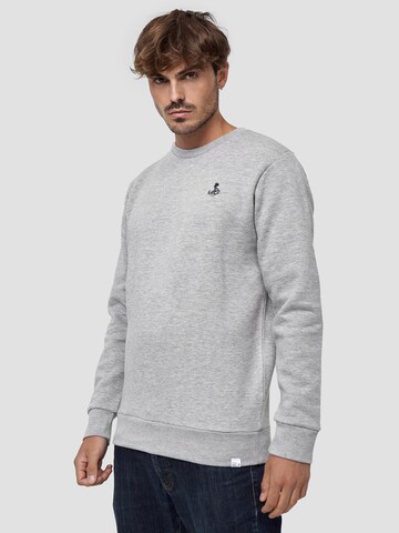 Mikon Sweatshirt 'Anker' in Grau: predná strana