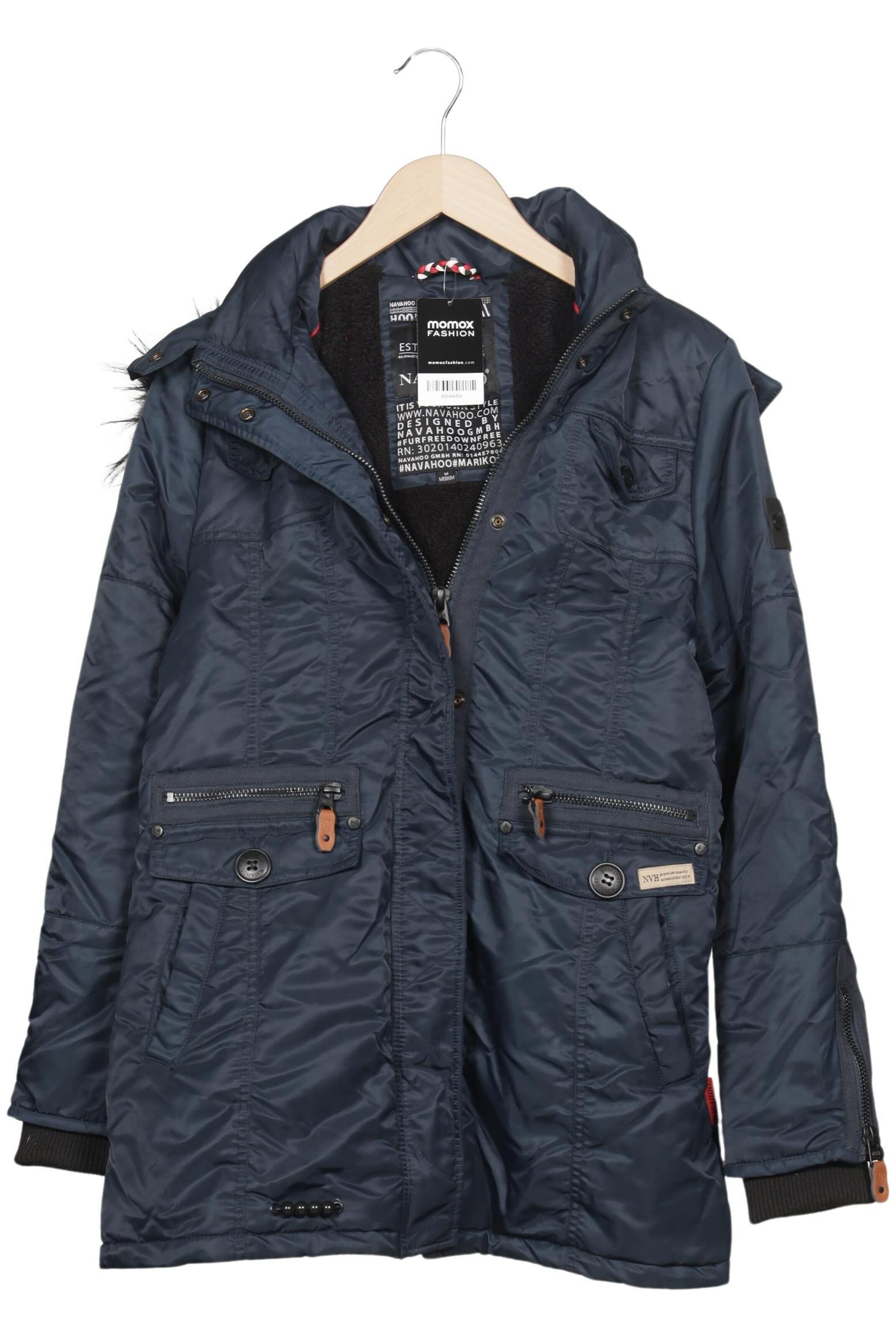 NAVAHOO Jacket & Coat in M in Blue: front