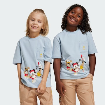 ADIDAS SPORTSWEAR Performance shirt 'Adidas x Disney Mickey Mouse' in Blue: front