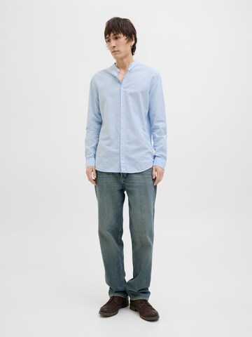 JACK & JONES Regular fit Button Up Shirt 'JJEBreeze' in Blue