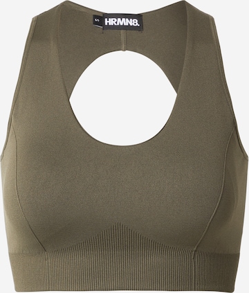 HRMN8 Бюстье Спортивный бюстгальтер в Зеленый: спереди