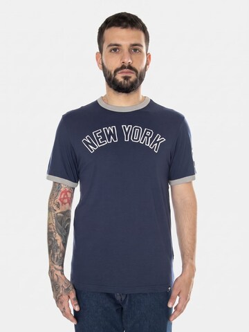 T-Shirt 'New York Yankees Fundamental SS Tee navy/grey' Fanatics en bleu : devant