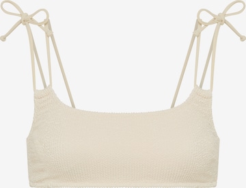 LSCN by LASCANA - Bustier Top de bikini en beige: frente