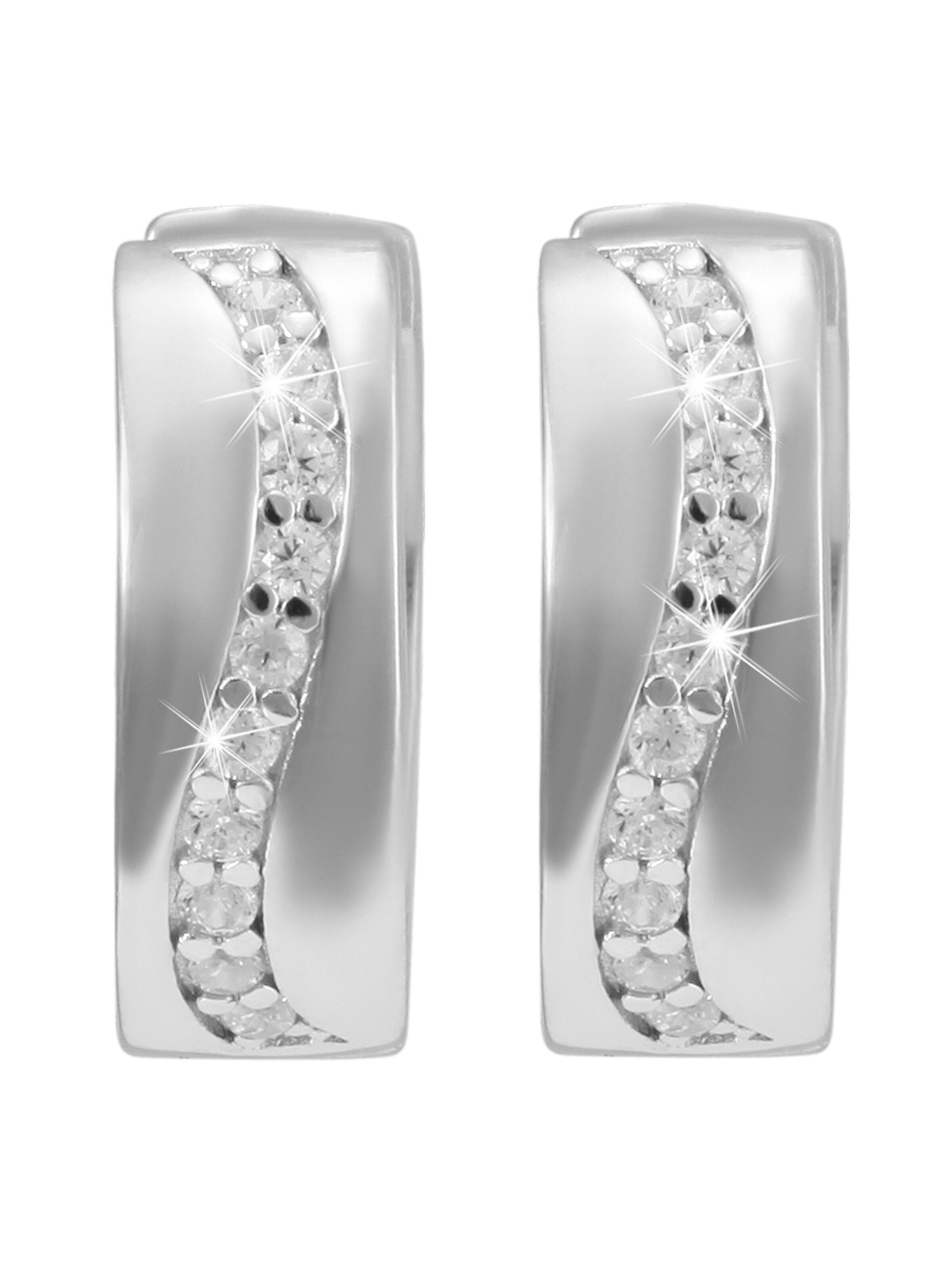 Akzent Earrings 'Wilma, 925 Sterlingsilber, langlebig' in Silver: front