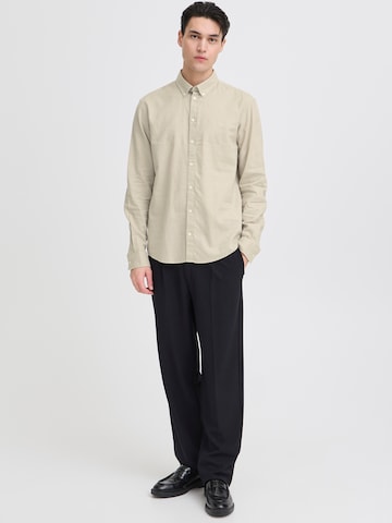Casual Friday Regular fit Button Up Shirt 'CFAnton' in Beige