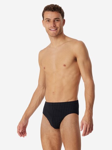 SCHIESSER Slip 'Cotton Casual Organic Cotton' in Zwart: voorkant