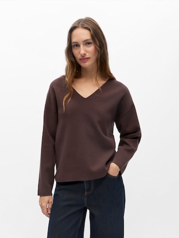 OBJECT Pullover 'OBJReynard' in Braun: Vorderseite