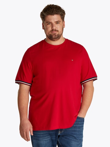 Maglietta di Tommy Hilfiger Big & Tall in rosso: frontale