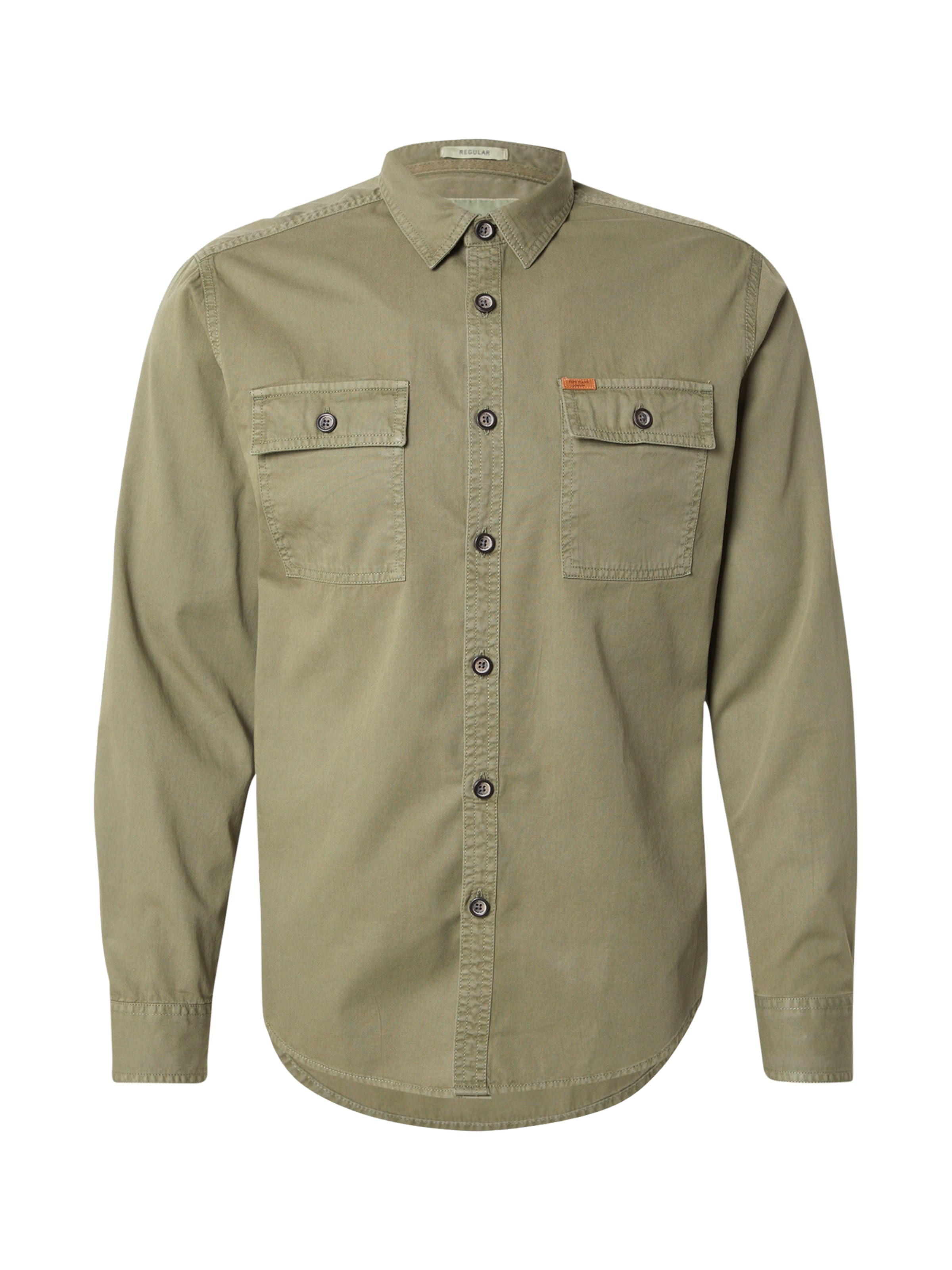 Pepe Jeans - Ajuste regular Camisa en verde: frente
