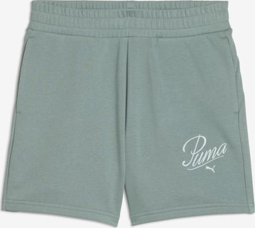 PUMA Regular Shorts 'Ess' in Grün: Vorderseite