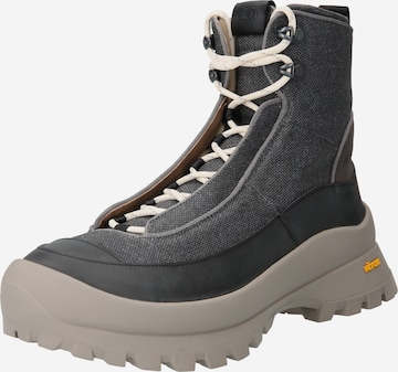 EKN Footwear - Botas con cordones 'THUJA' en gris: frente